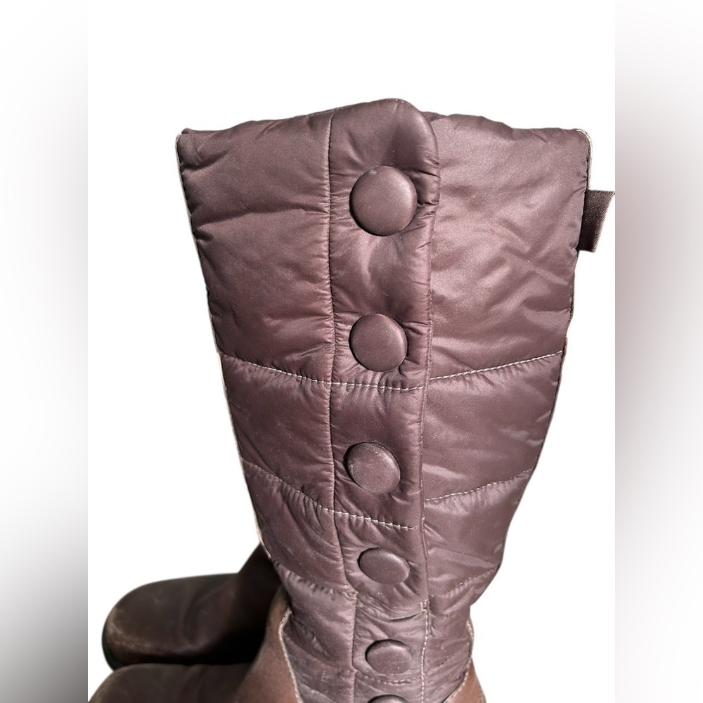 UGG Snowpeak Tall Winter Leather with Quilted Nylon Shaft and Buttons - 7 - Picture 5 of 14